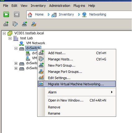 migrate networking